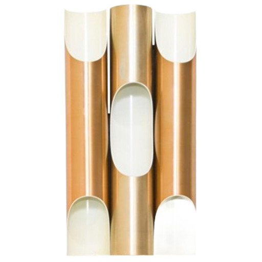 2x Lampada da parete Raak Fuga: 3 colonne + 6 lampade color bronzo