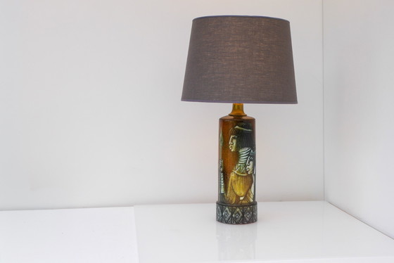Sculptural Ceramic Table Lamp by Bonnie Rehnqvist, Sweden, 1972 – Törngrens krukmakeri, Scandinavian (photo 15 of 16)