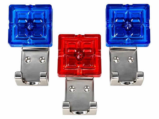 3x Jaren 60 70 Kapstokhaken Garderobe Wandkapstok Metaal Kunststof