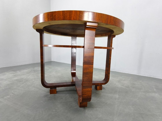 Image 1 of Tavolino da caffè Art Déco in noce impiallacciato, Cecoslovacchia, anni '30