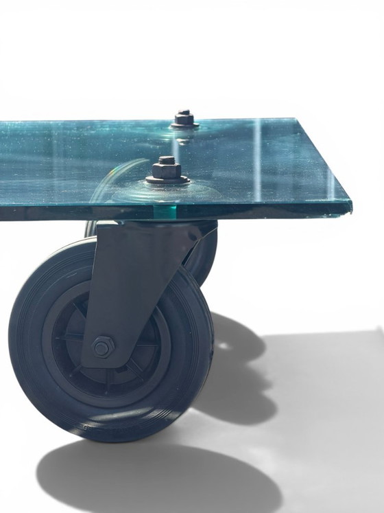 Image 1 of Tavolo con Ruote Coffee Table - Gae Aulenti for FontanaArte (150x100)