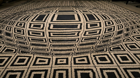 Image 1 of Tappeto Op-Art "Vega" nello stile di Vasarely, anni '70