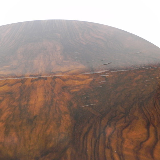 Image 1 of Carrot Walnut Art Deco Side Table, 1930s