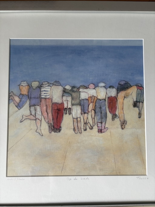 Il molo di Thessa van der Voort – lithos zeefdrukken, Glass, Metal (photo 2 of 15)