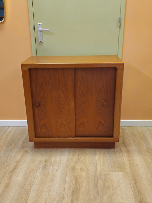 Silkeborg Danish Sliding Door Wardrobe Cabinet Small Cabinet Vintage