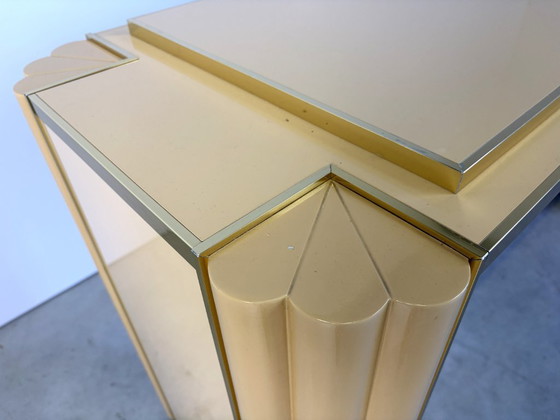 Consolle laccata di Alain Delon per Maison Jansen, anni '70 – Console, Metallo, Legno (photo 3 of 10)