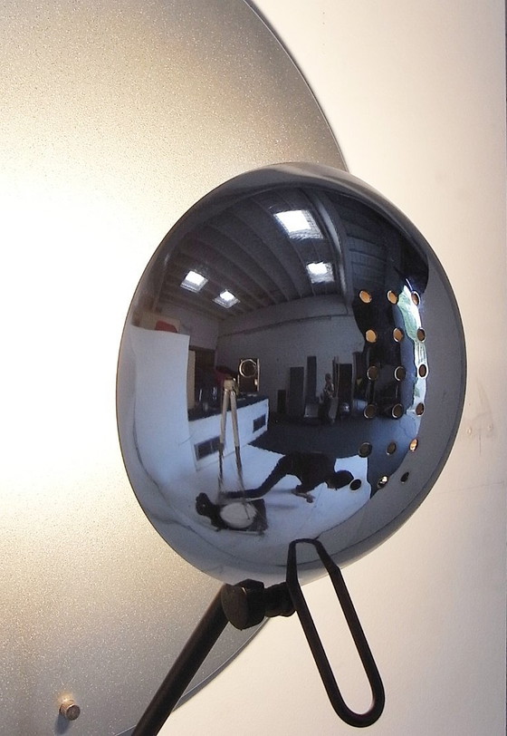 Lámpara de pared o techo con forma de OVNI, modelo 2800 de Elio Martinelli para Martinelli Luce, década de (photo 3 of 8)