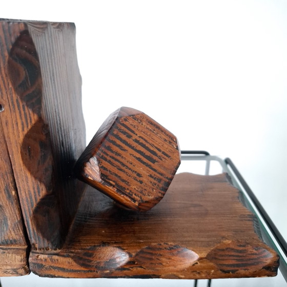 Set di fermalibri vintage in legno in stile Art Déco, anni '30/'40. – Oggetti decorativi, Wood (photo 6 of 8)