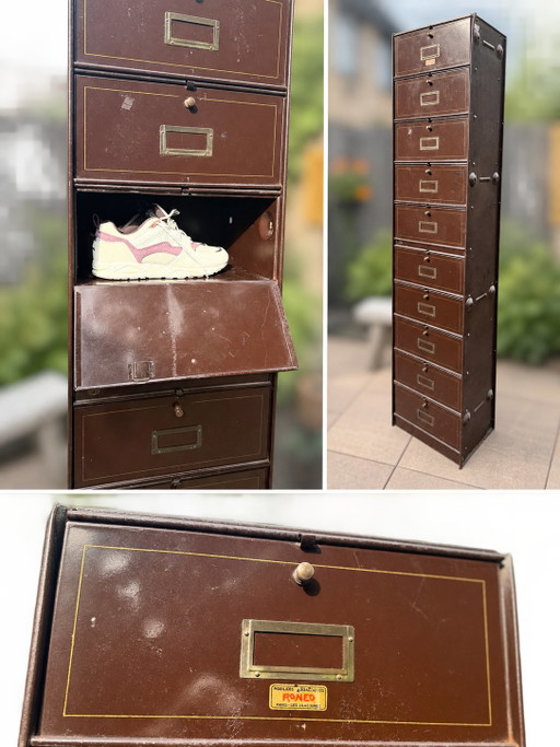 Roneo Vintage Kleppenkast – opbergkast, Metal