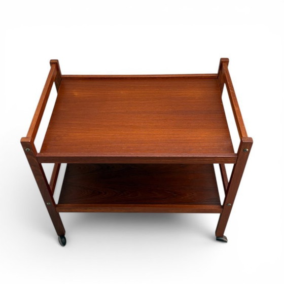 Image 1 of Vintage Deense trolley / bijzettafel, BRDR Furbo