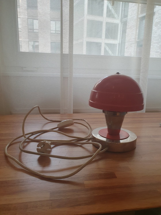 Lampe Vintage Space Age Champignon AZ Iskra Plovdiv – Luminaires, Metal, Chrome (photo 4 of 8)