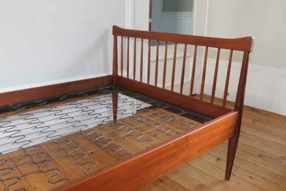 Letto scandinavo vintage in teak, Danimarca 1960 – Roche Bobois, Letti singoli, Legno (photo 2 of 5)