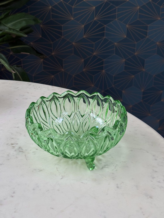 Image 1 of Lausitzer Glaswerke - ART DECO BOWL “Oreon”
