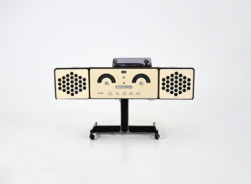 Radio estéreo RR-126 de Pier Giacomo y Achille Castiglioni para Brionvega, década de 1960. – decoratieve objecten, Metal