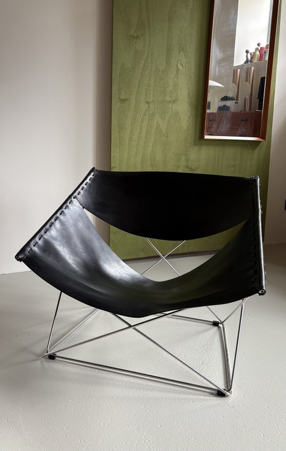 Artifort F675 Butterfly Lounge Chair Pierre Paulin – Poltrone, Leather (photo 10 of 11)