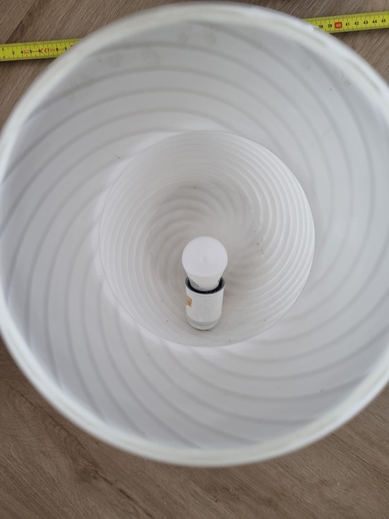 Vetri Murano Lampe de Table Champignon Swirl Verre Blanc – Glass (photo 5 of 8)