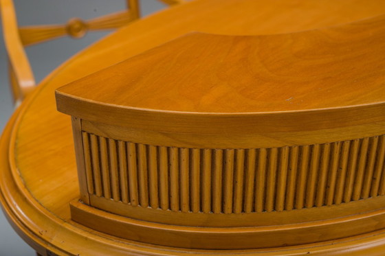 Image 1 of Biedermeier Frisiertisch und Sessel aus Wolkenstein, Italien, 2er-Set