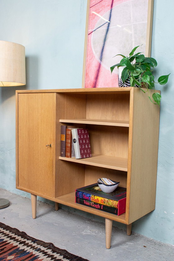 Image 1 of Vintage Chest of Drawers, Shelf, Sideboard, Oak, Mid-Century 1960s