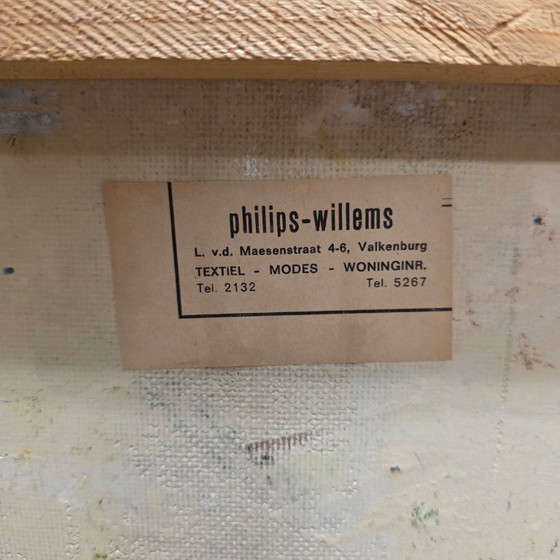 Image 1 of Aziatisch olieverf schilderij op board Hong Kong, jaren 70