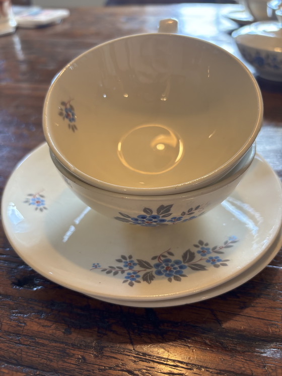 Image 1 of Theeservies Regout vergeet-me-niet