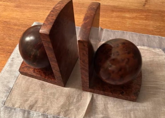 Image 1 of Paire de serre-livres art déco, école d'Amsterdam.