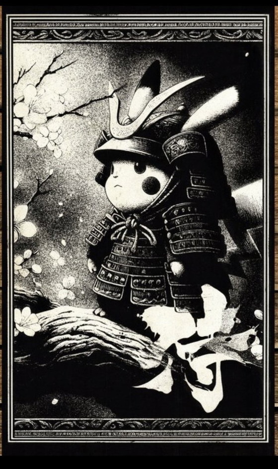 Image 1 of Kunstwerk Pikachu (Pokemon) Blossoms of Honor