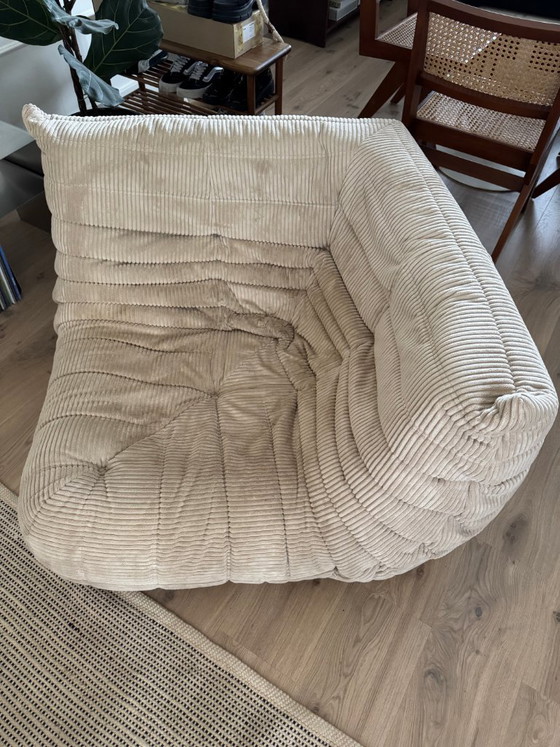 Ligne Roset Togo hoek in Beige Ribcord (velours côtelé) – Modulaire banken, Textile, Velvet (photo 2 of 6)