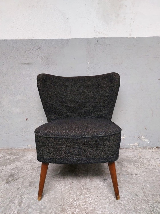 Image 1 of vintage grijze cocktailstoel