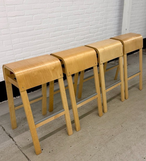 4 Vintage IKEA ‘Salve’ Barkrukken – Wood (photo 11 of 21)