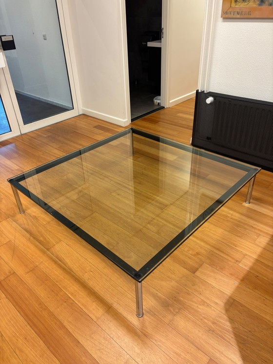 Iconic Cassina Le Corbusier Coffee Table – Metal, Glass (photo 3 of 5)
