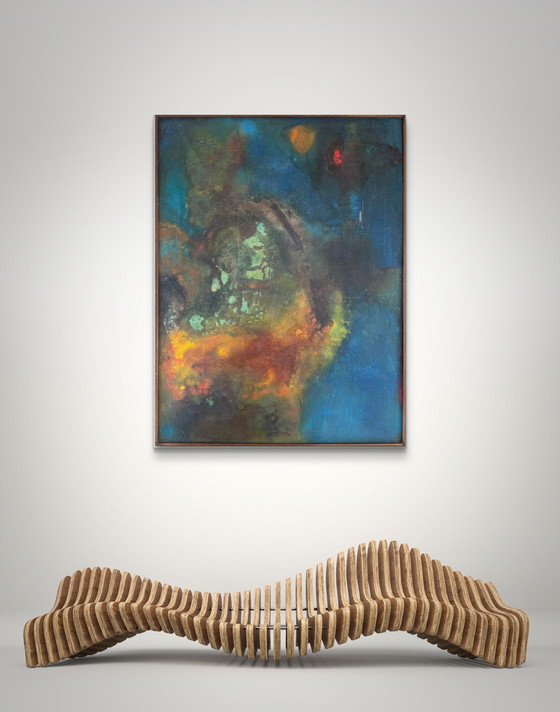 Image 1 of Silvin Bronkart - Deep River - magnificent painting from 1960