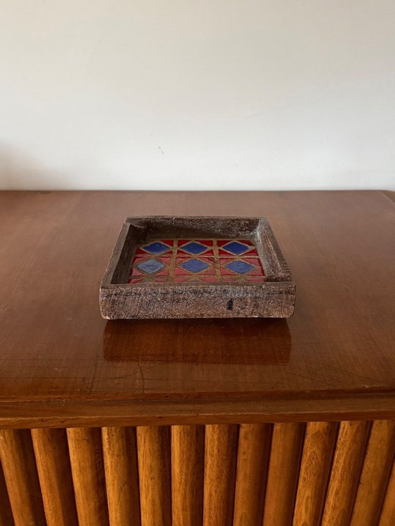 Image 1 of Keramische asbak in space age-stijl uit het midden van de 20e eeuw, Aldo Londi Bitossi, Italië, jaren 70.