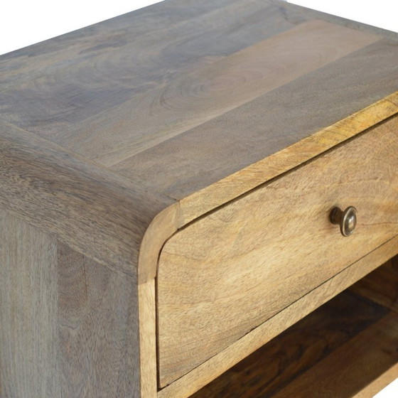 Schwebender Nachttisch mit offenem Ablagefach – Eichen-Finish – Artisan, Nachttische, Wood (photo 7 of 9)