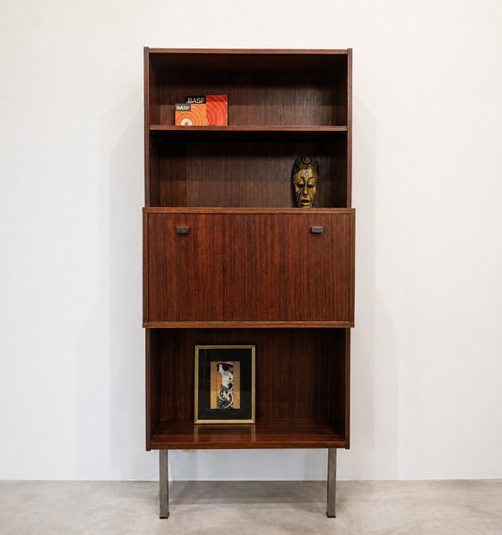 Image 1 of Vintage rosewood wall unit Bar /  secretary