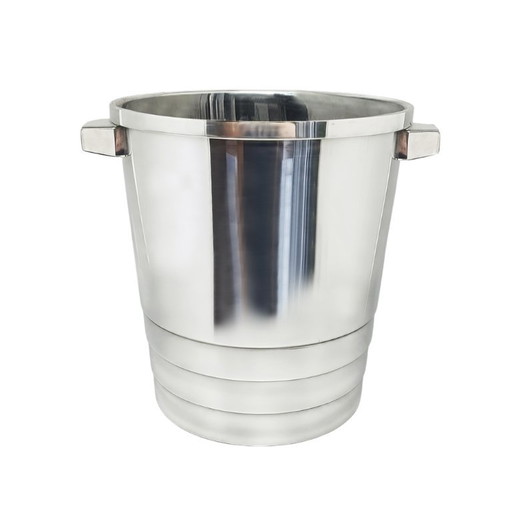 Art Deco Silver-Plated Champagne Bucket by Luc Lanel for Christofle Gallia Collection, France, 1930 – tafelaccessoires