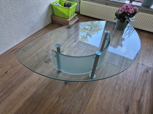 Beautiful designer coffee table by Ronald Schmitt, model K255, in very good condition.
