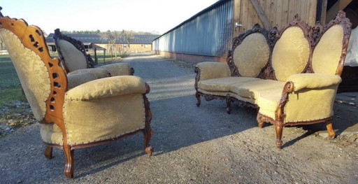 Barok Bank Met Fauteuils