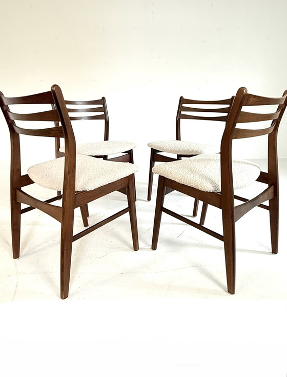 Image 1 of 4x restored dining room chair, Falsled Møbelfabrik '60