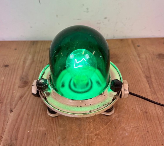 Image 1 of Lampada da soffitto o da parete vintage beige a forma di nave sovietica, anni '60