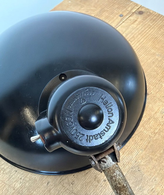 Large German Industrial Scissor Wall Lamp from Helion Arnstadt, 1950s, Wall lights, Metal, Plastic, Black (photo 15 of 15)