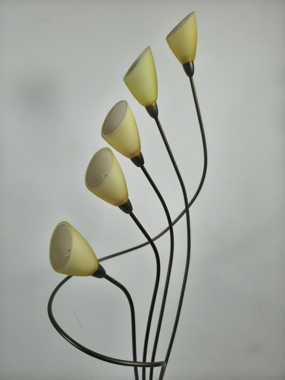 Image 1 of Vintage Vandeheg Table Lamp with Chalices & Dimmer