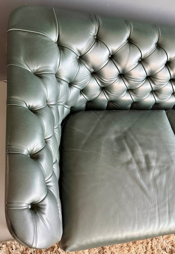 Image 1 of Natuzzi Italia La Scala 064, 3-Sitzer Large (242cm), Farbe Grünes Leder