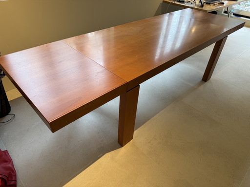 Molteni kersenhouten uitschuifbare tafel