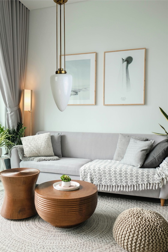 Image 1 of Lampada a sospensione Art Déco di metà secolo in stile scandinavo