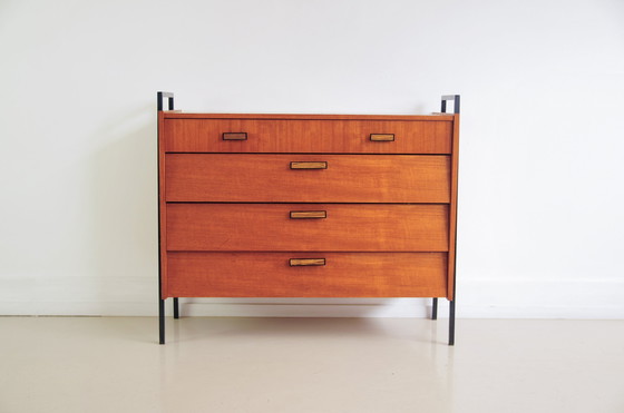 Image 1 of vintage 1950s shoe cabinet