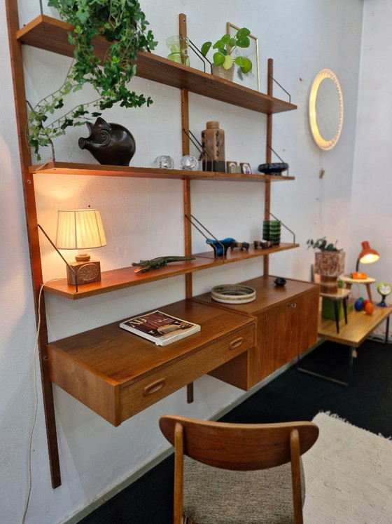 Vintage wall system Randers PS system Danish Furniture – Wall cabinet, Wood (photo 8 of 16)