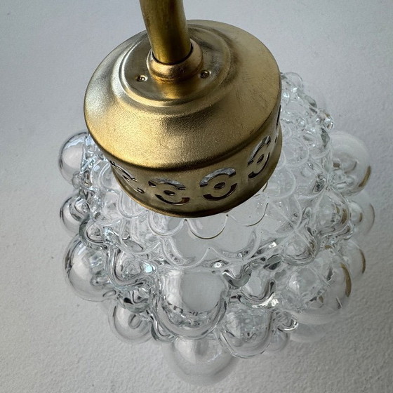 Image 1 of LOT 3 ANCIENNE APPLIQUES EN VERRE BULLE  vintage