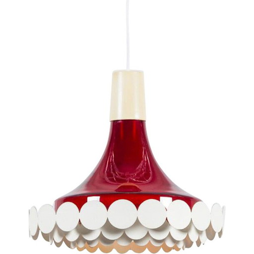 Lampada da soffitto vintage geometrica di Doria Leuchten, 1970