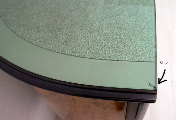 Image 1 of Paolo Buffa, mobile bar italiano di metà secolo in mogano e noce, anni '50