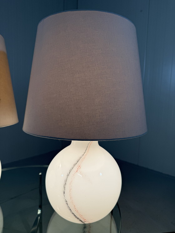 Image 1 of Peill & Putzler Large Glass Table Lamps 1970's